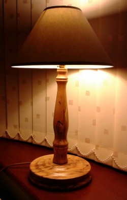 Spalted Beech Table Lamp